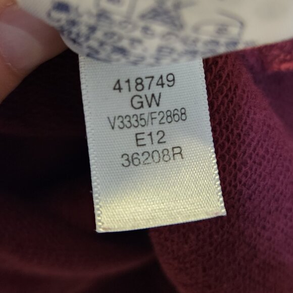 Lands'End Small Maroon Women's Full Zip Up Sweatshirt with Pockets - Picture 12 of 12